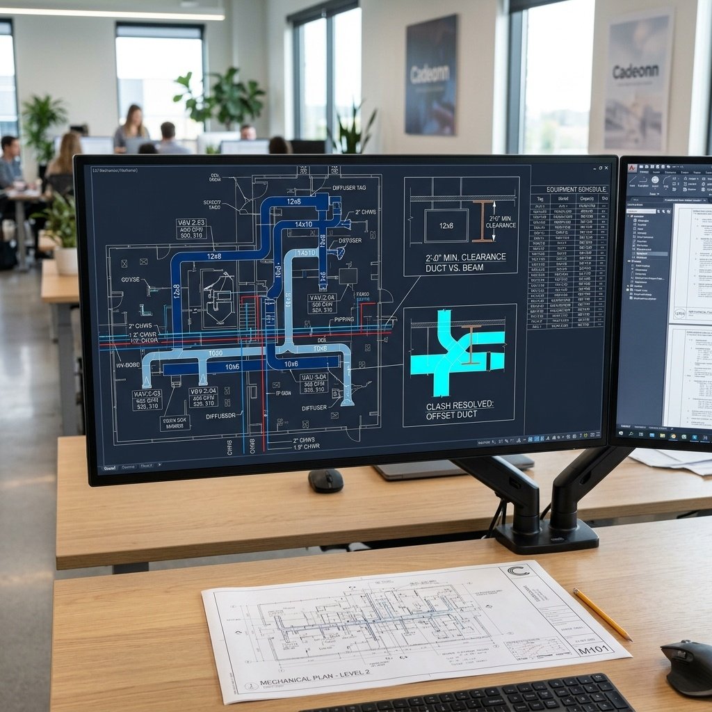 MEP and HVAC coordination drawing