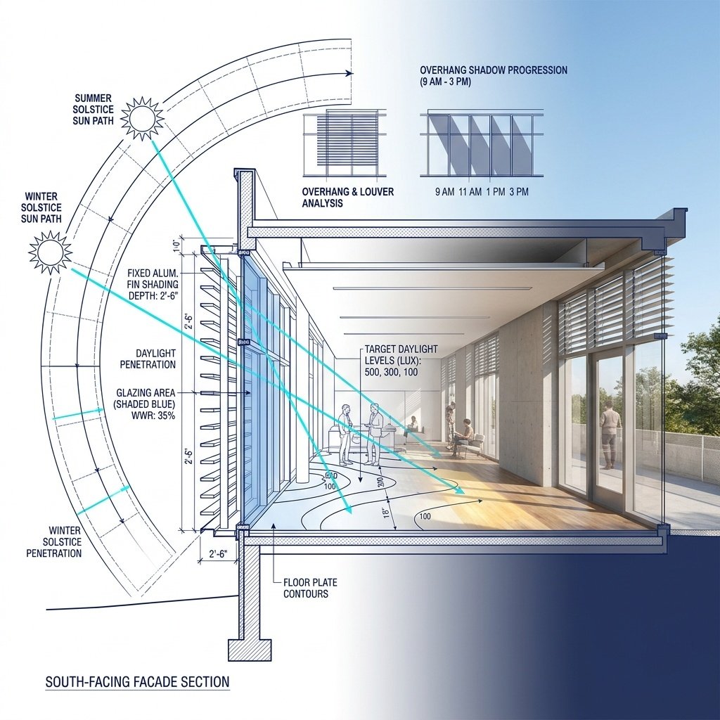 Daylight entering a designed interior