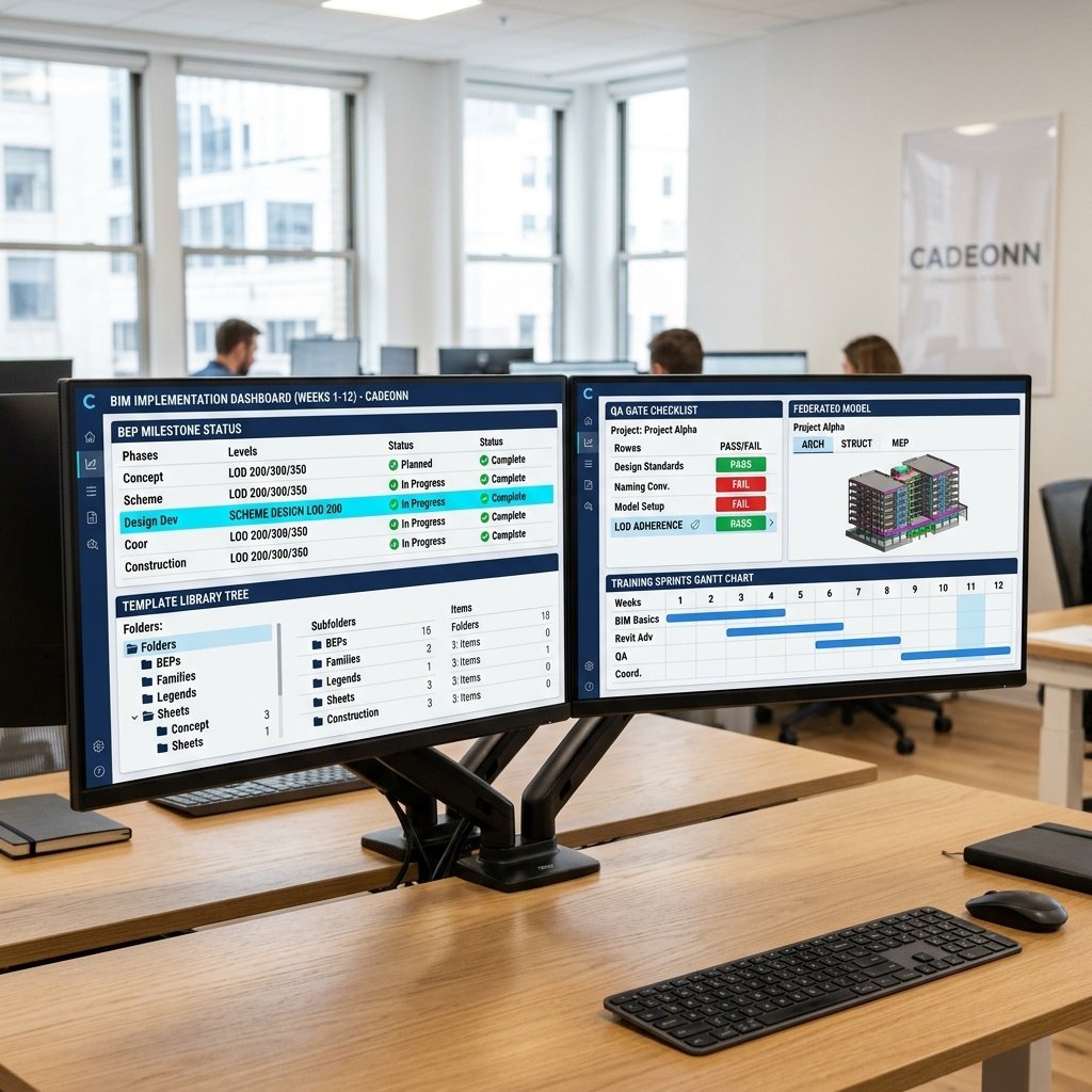 Federated BIM model with discipline coordination viewports