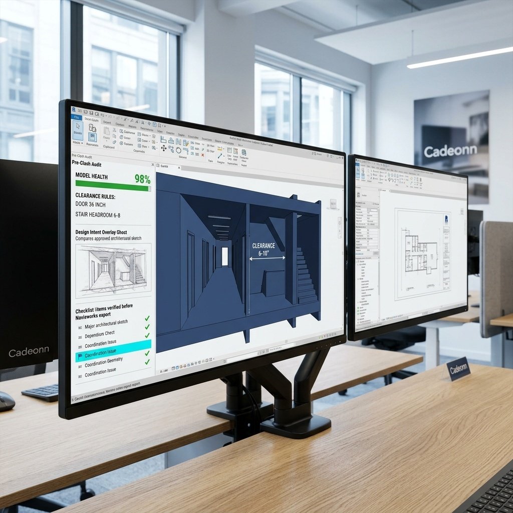 BIM coordination with clash markers on MEP model