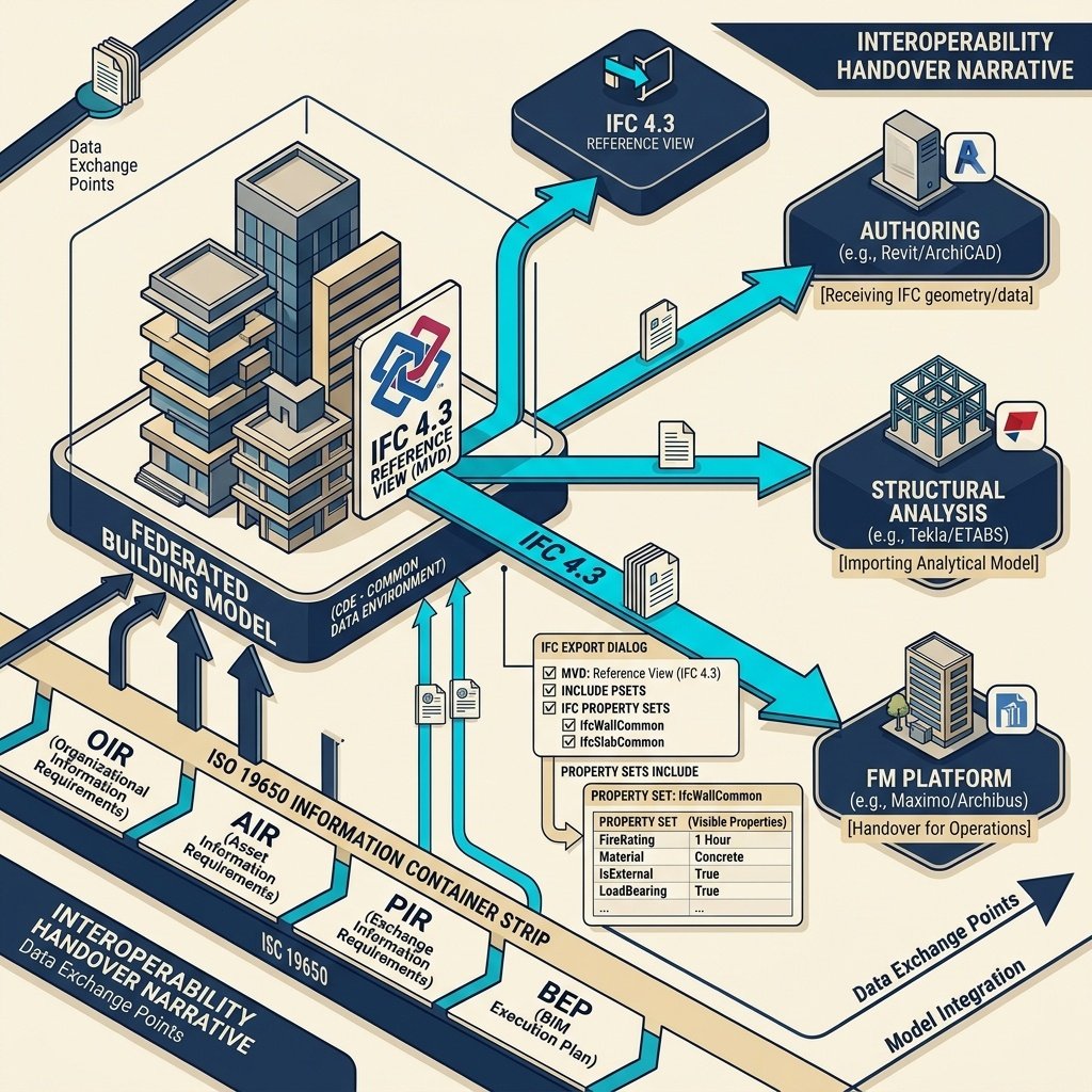 OpenBIM IFC data exchange