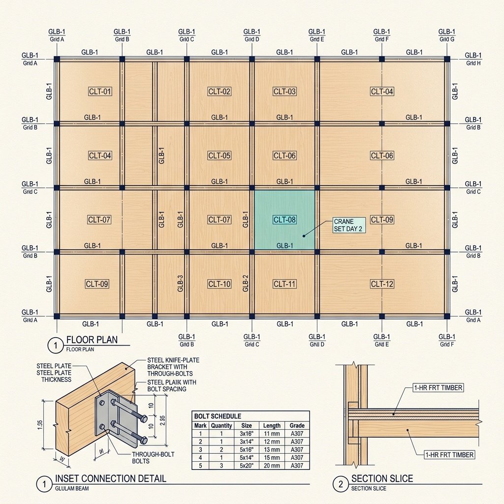 Mass timber structure
