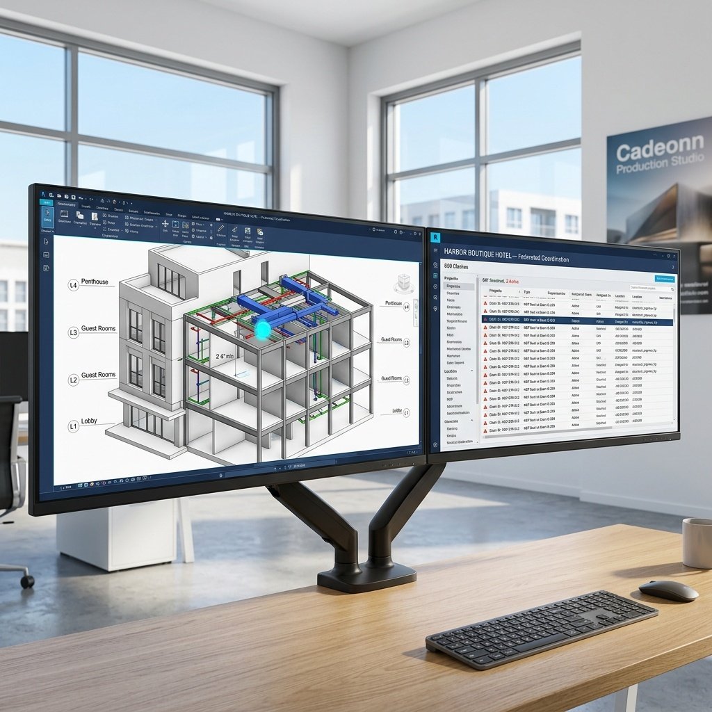 Harbor Boutique Hotel federated BIM model